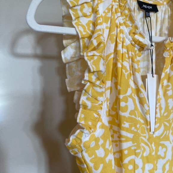 Me+Em yellow and white dress, size 10. - Picture 3 of 11